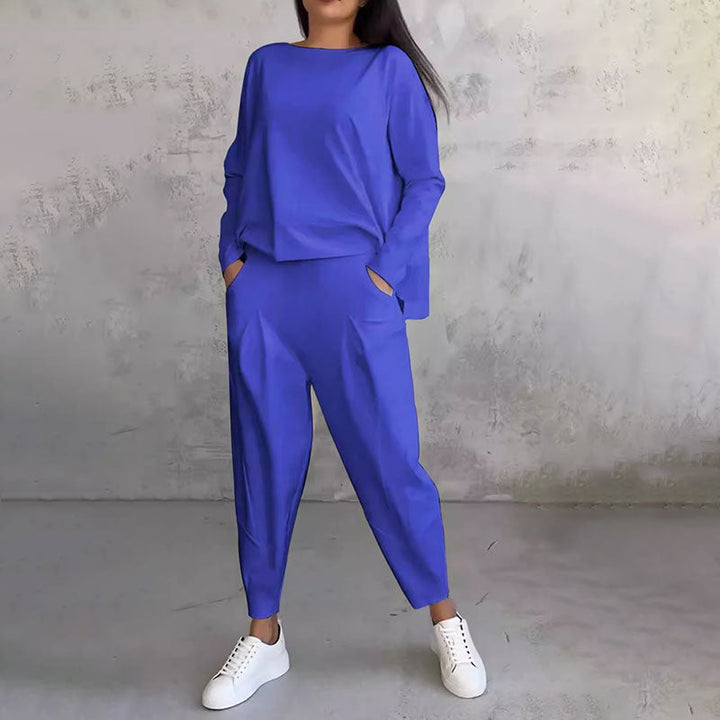 Gemma - Zweiteiliges Set mit langärmligem Oberteil und weiter Hose