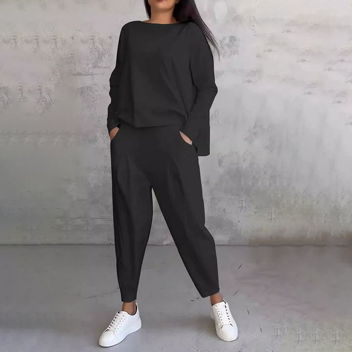 Gemma - Zweiteiliges Set mit langärmligem Oberteil und weiter Hose