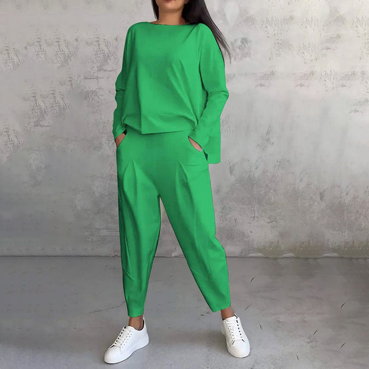 Gemma - Zweiteiliges Set mit langärmligem Oberteil und weiter Hose