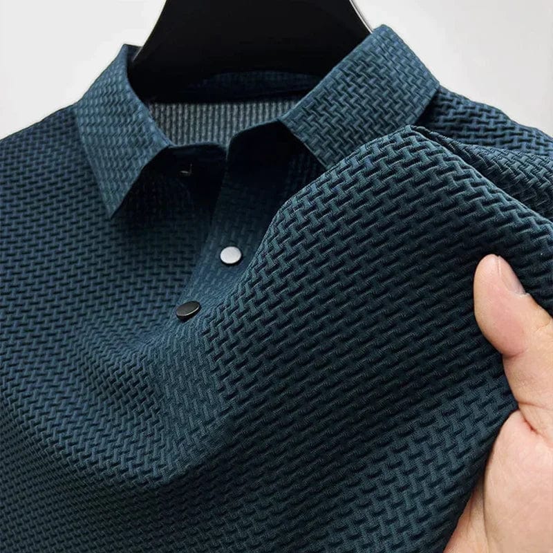 Grayson- Bricado Silk Poloshirt