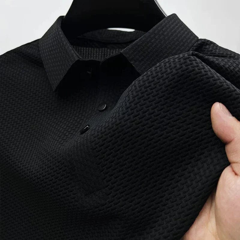 Grayson- Bricado Silk Poloshirt
