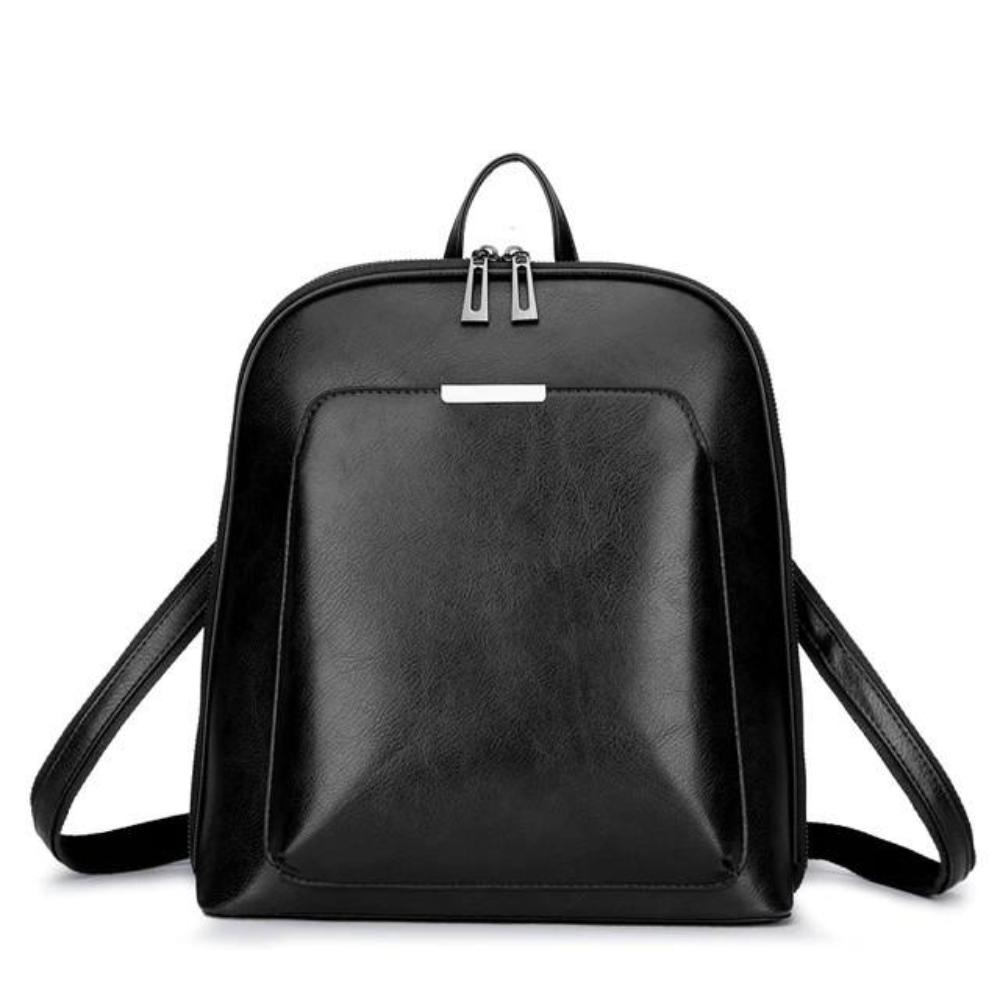 Saskia - Klassischer Doppelreißverschluss-Rucksack