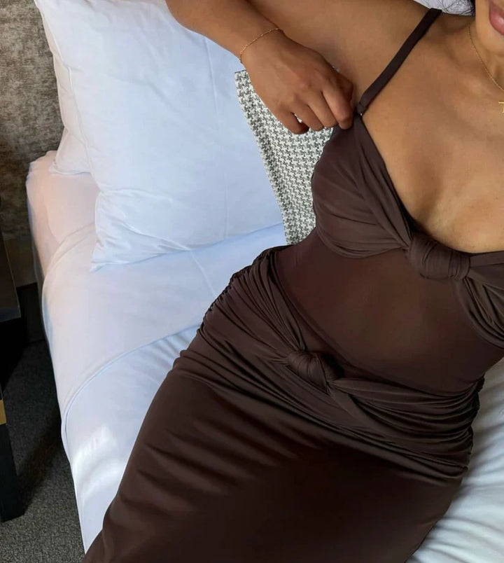 Zola | Maxikleid mit abnehmbaren Trägern