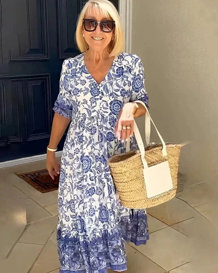 Rosetta - Boho-Kleid mit V-Ausschnitt