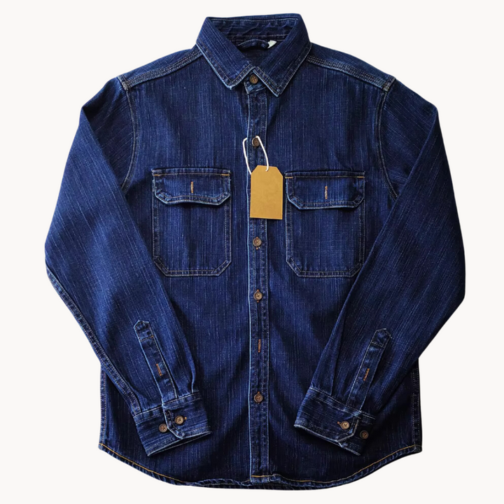 Broderick - Zeitgenössischer Stil Denim-Shirt