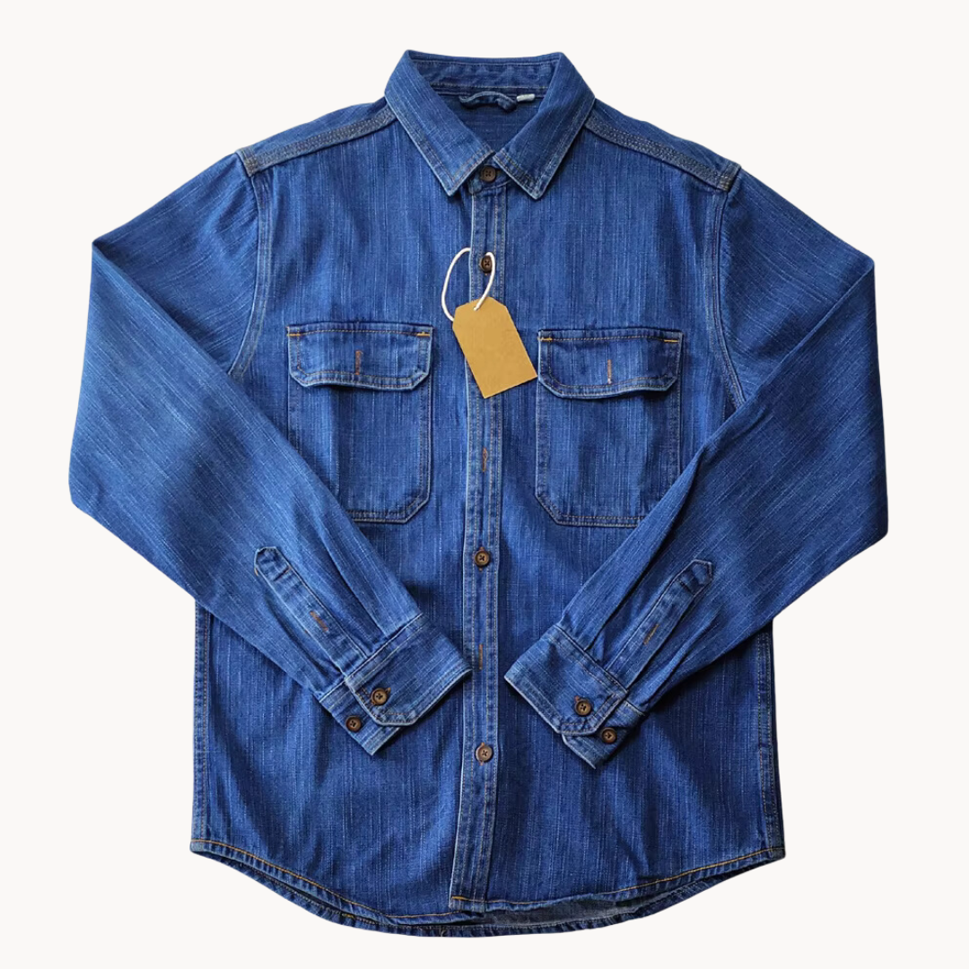 Broderick - Zeitgenössischer Stil Denim-Shirt