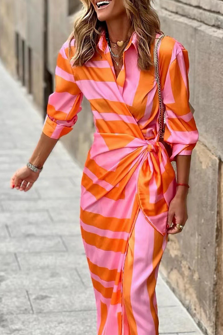 Helmi - Frühling Sommer Mode Druck Rock Kleid