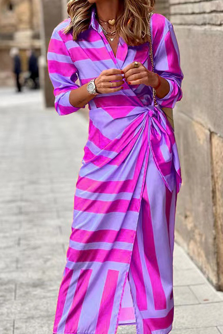 Helmi - Frühling Sommer Mode Druck Rock Kleid