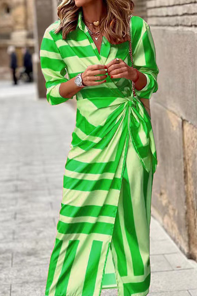 Helmi - Frühling Sommer Mode Druck Rock Kleid