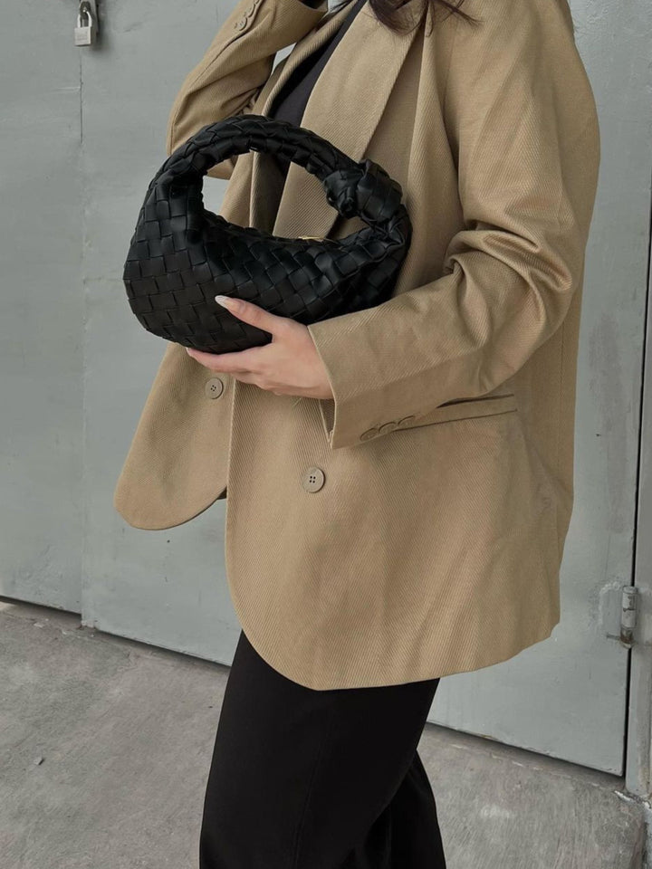 Marigold Geflochtene Mini-Henkeltasche