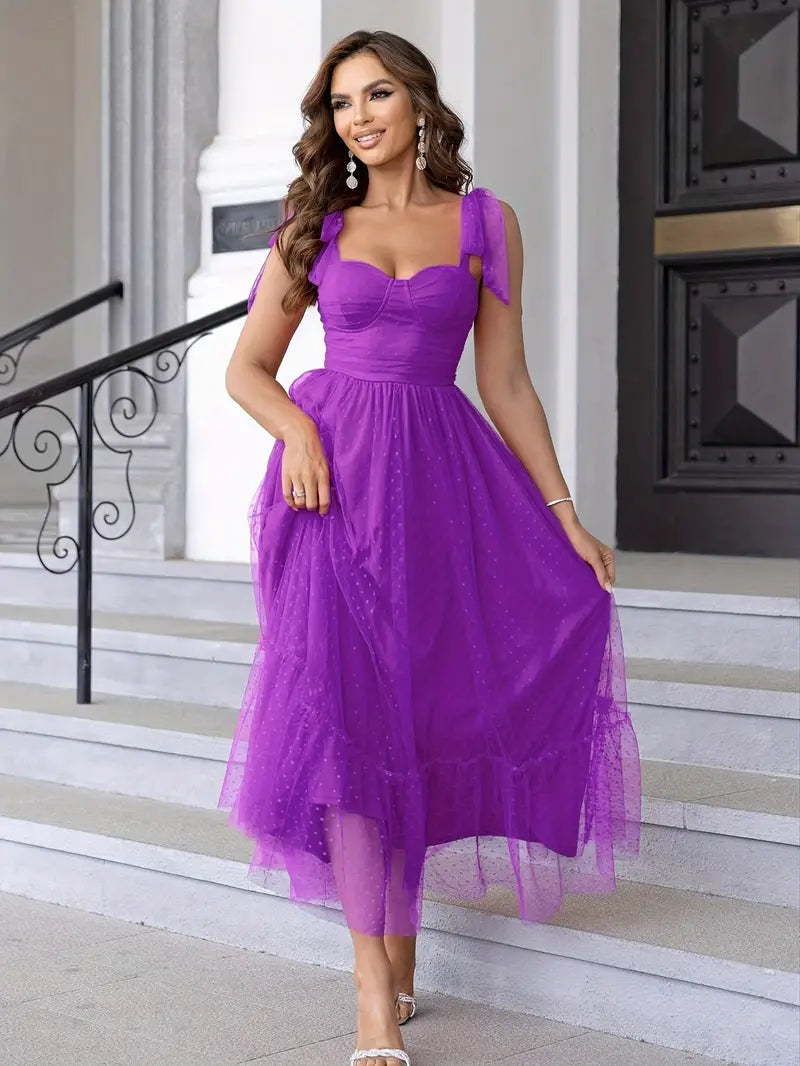 Carmen -Elegantes Mesh-Abendkleid