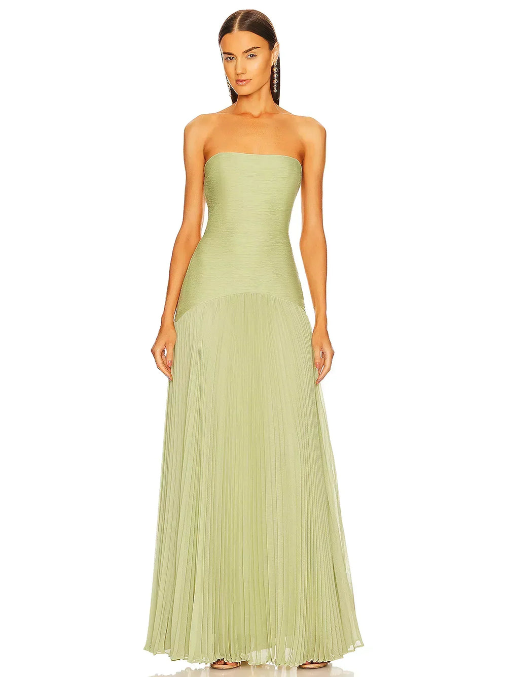 Zynella - Ärmelloses Maxikleid mit tiefer Taille