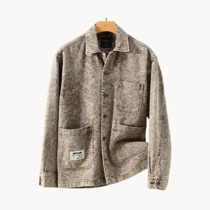 Bentley -  Luxuriöser Jacquard Jeanshemd