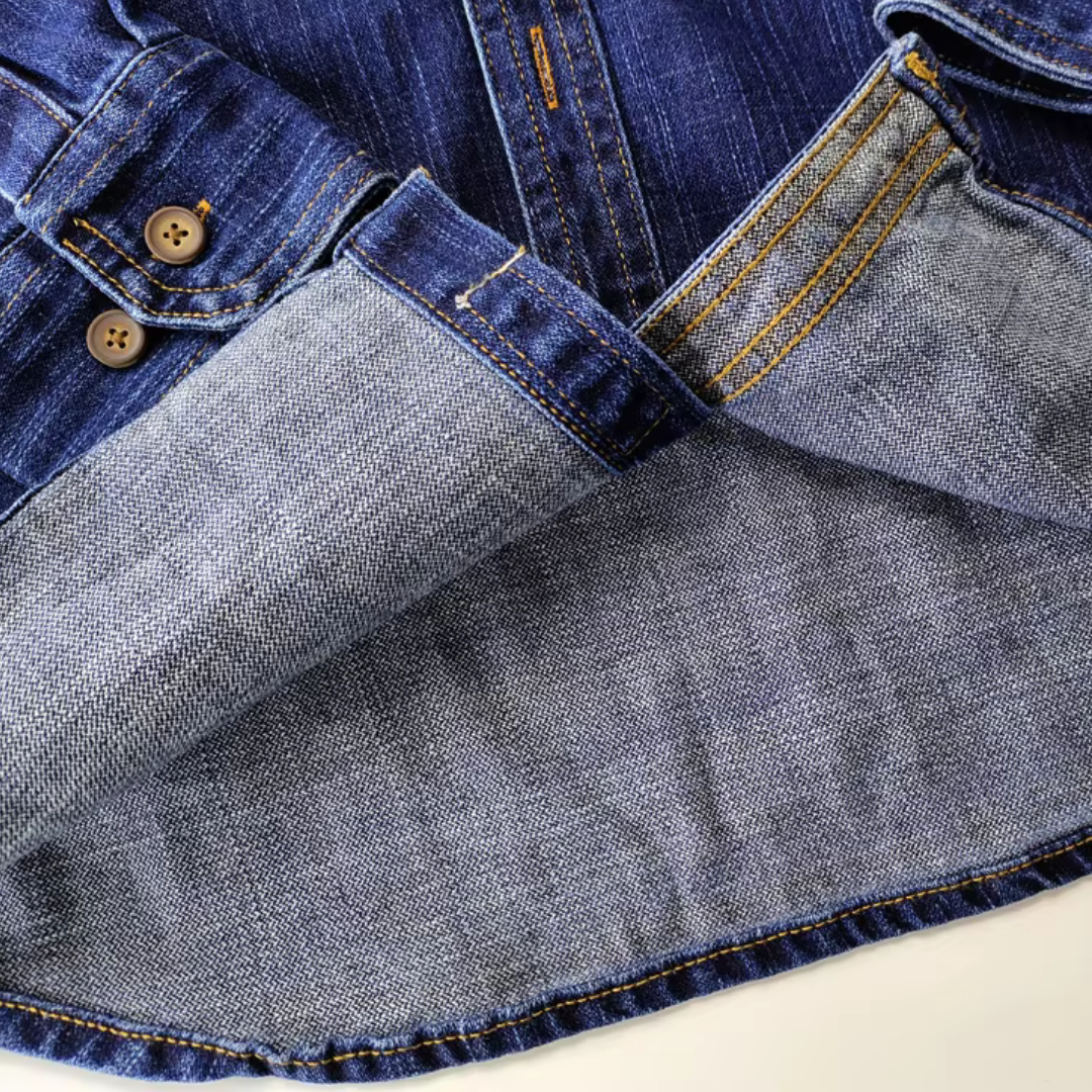 Broderick - Zeitgenössischer Stil Denim-Shirt