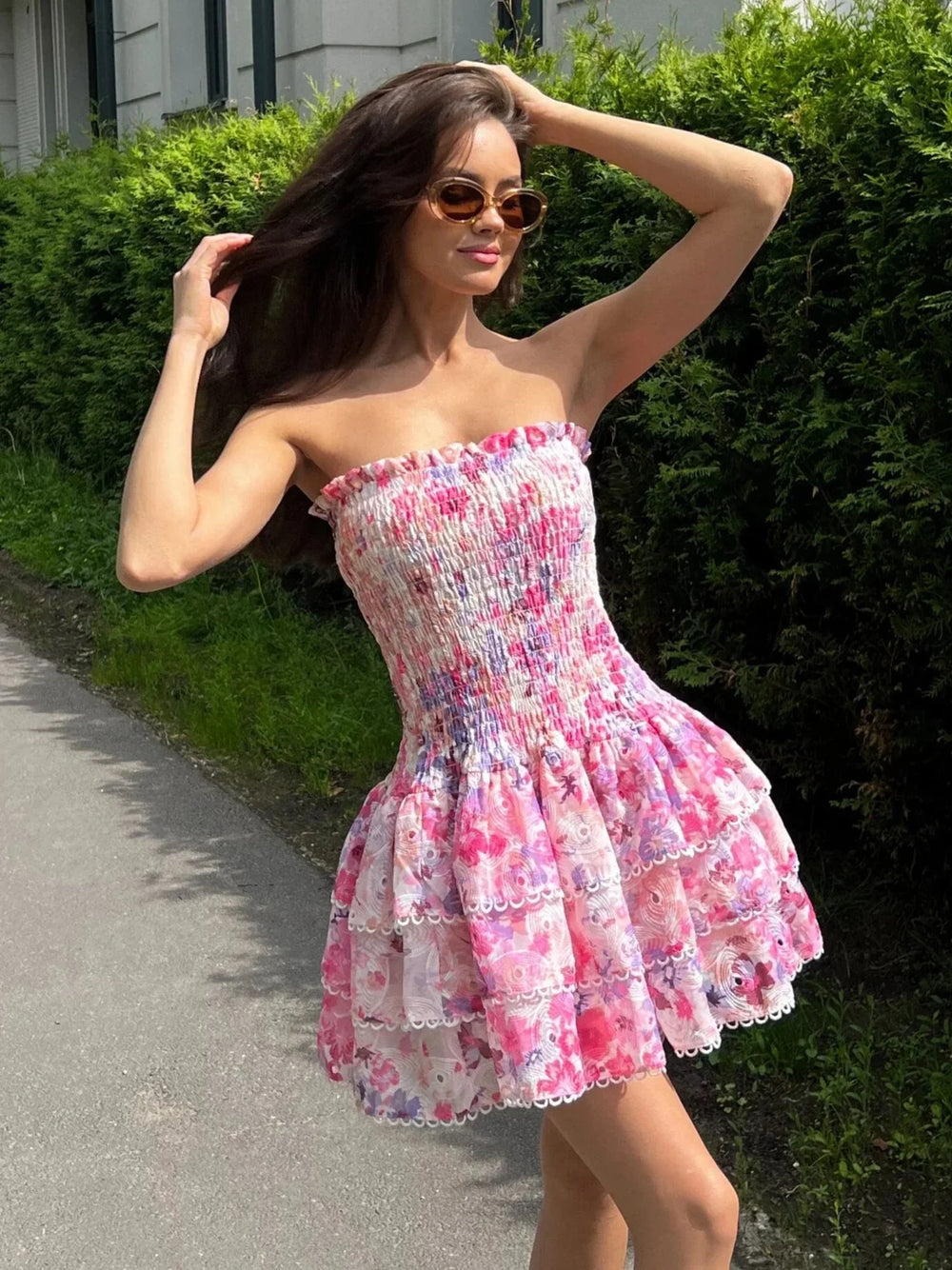 Rosaline - Elegantes Rüschenkleid
