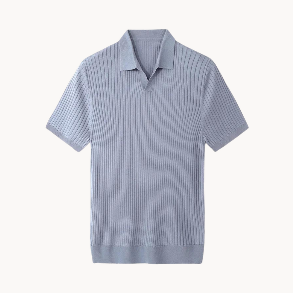 Irving - Maulbeerseide Poloshirt