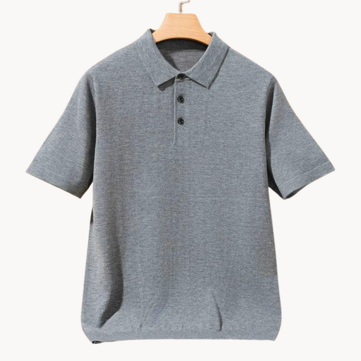 Damian - Merinowolle Poloshirt