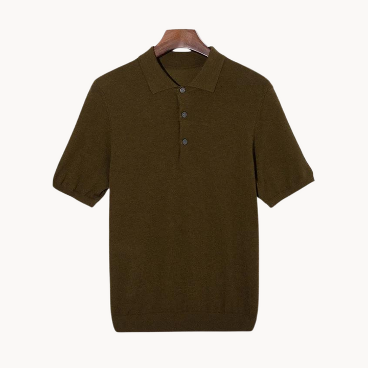 Oscar - Merinowolle Poloshirt