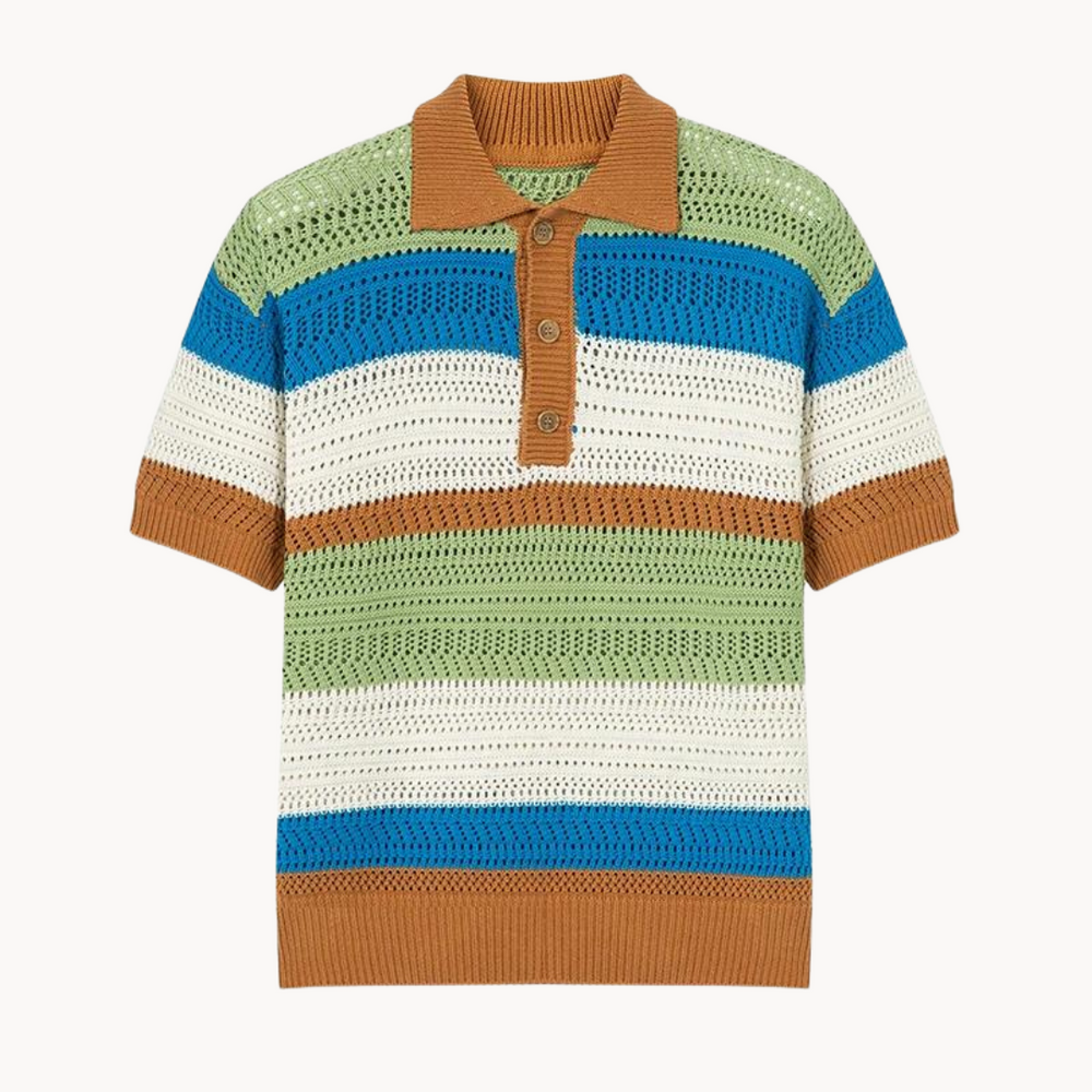 Desmond - Retro Inspiriert Strickpolo