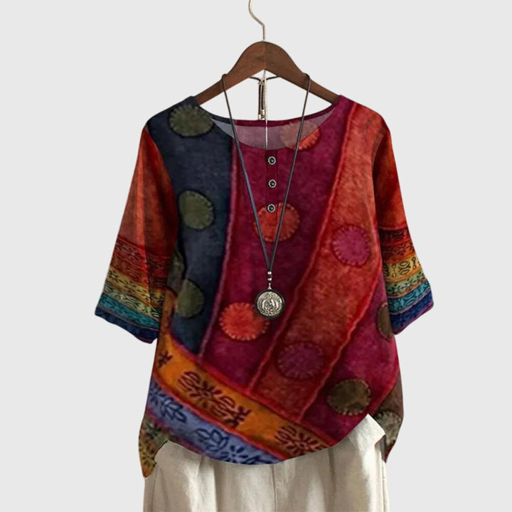 Valarie - Bunter Boho-Top