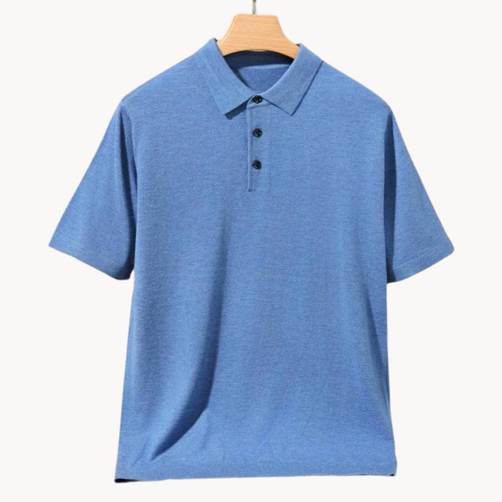 Damian - Merinowolle Poloshirt