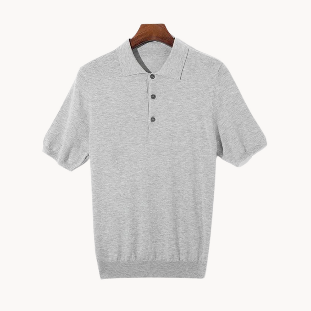 Oscar - Merinowolle Poloshirt