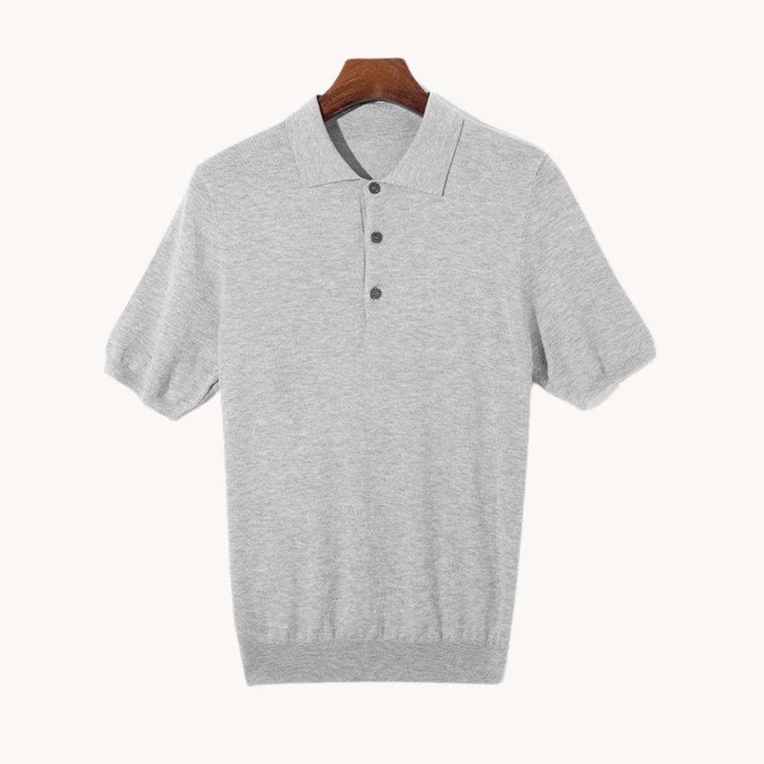 Oscar - Merinowolle Poloshirt