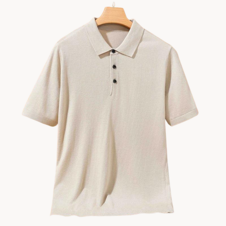 Damian - Merinowolle Poloshirt