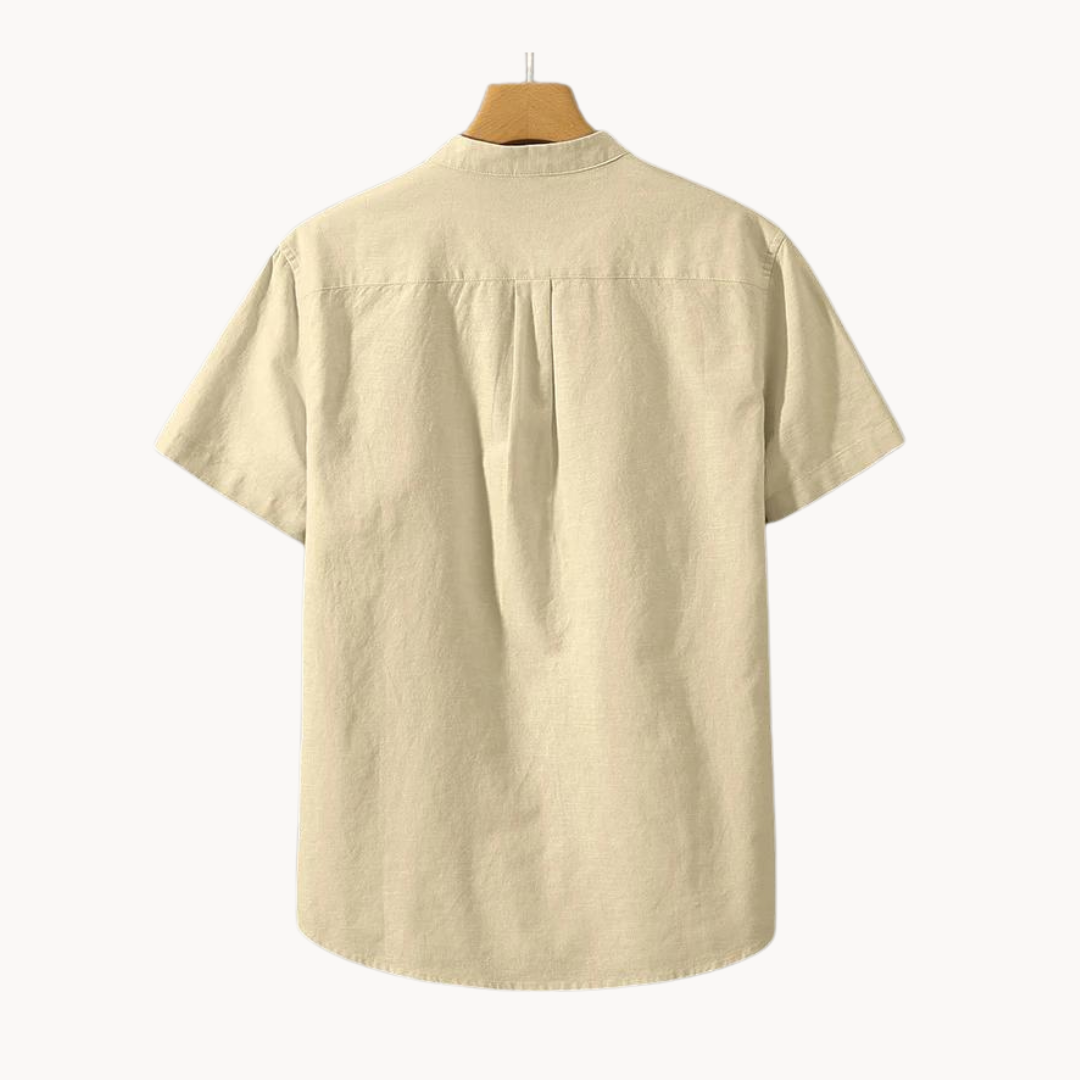 Demetrius - Baumwollleinen Poloshirt