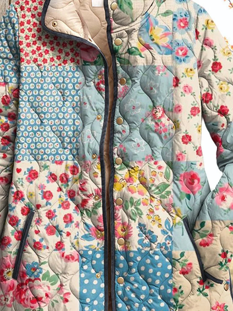 Ava - Damen Retro-Steppjacke