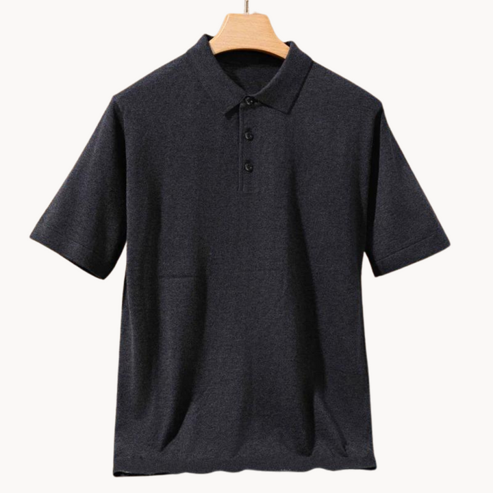 Damian - Merinowolle Poloshirt