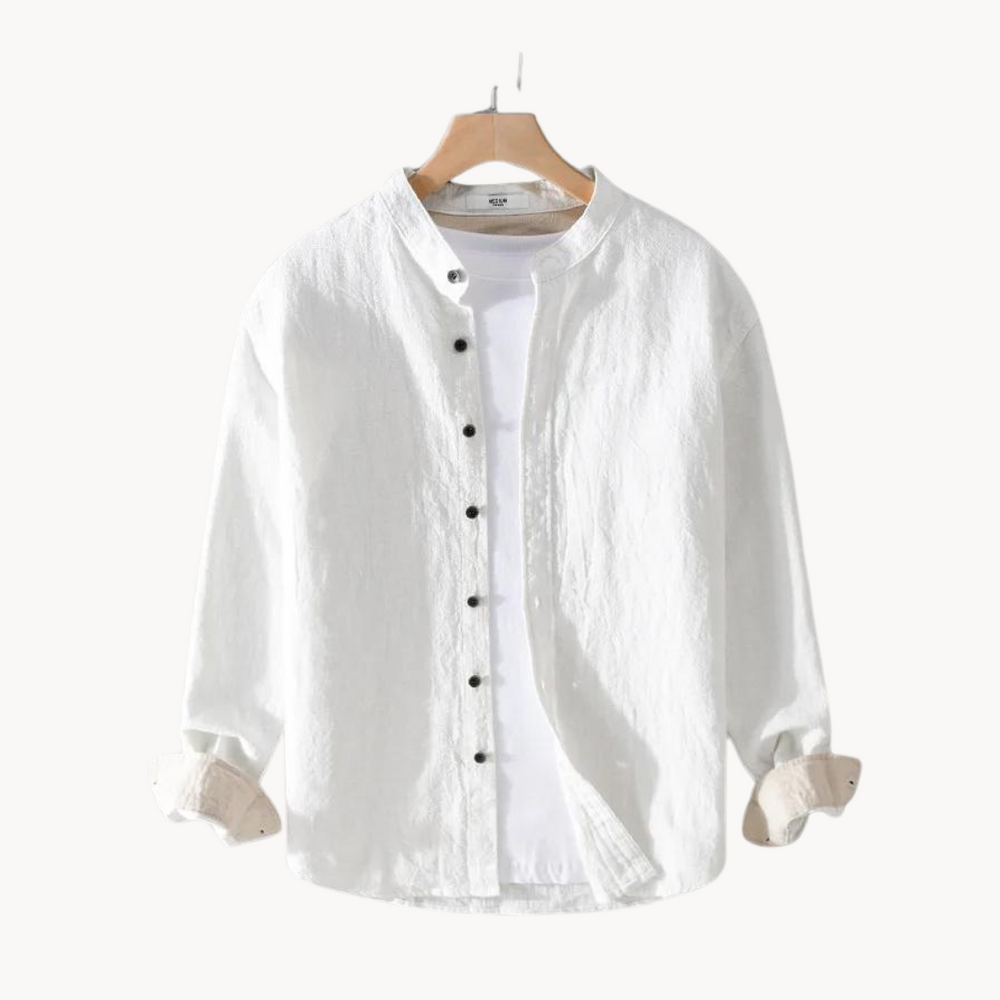 Elton - Leinen Langarmshirt