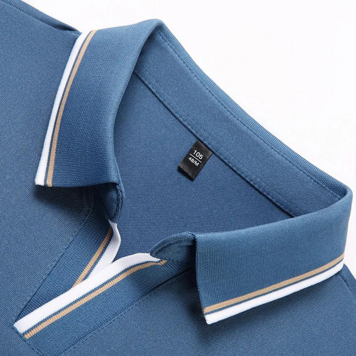 Floyd - Knopfloses Tipped Poloshirt