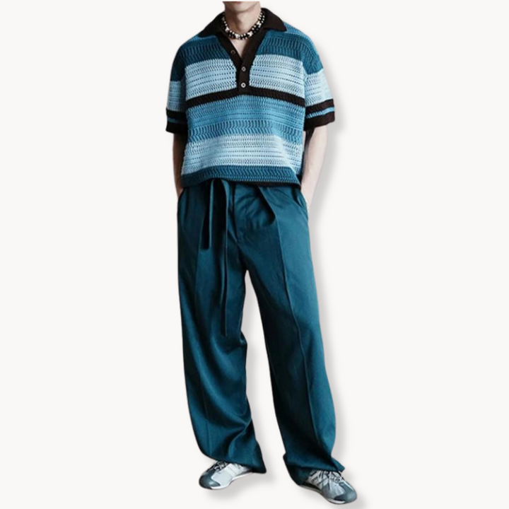 Desmond - Retro Inspiriert Strickpolo