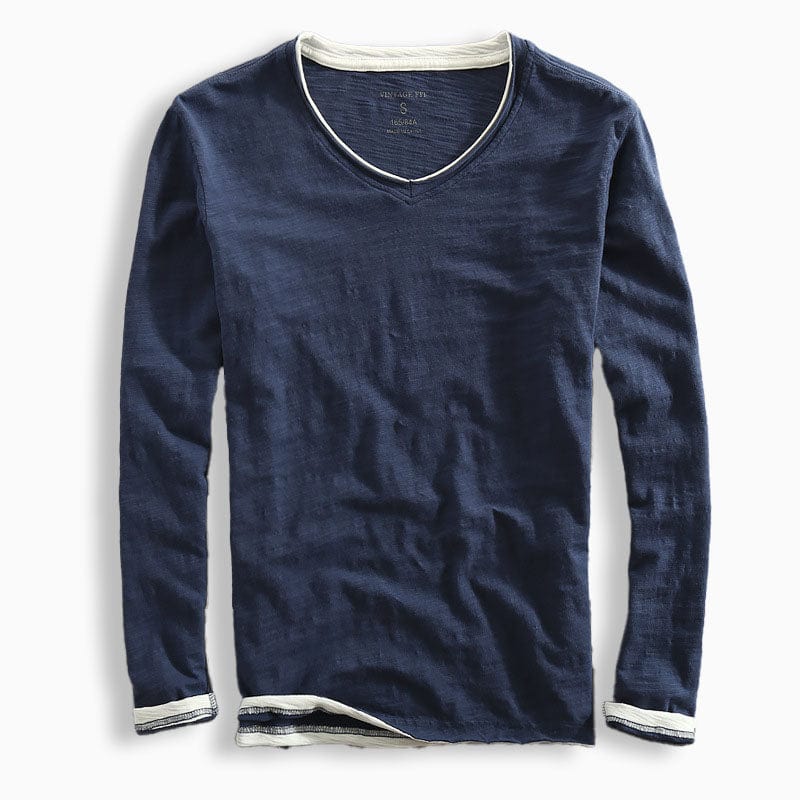 Andrew - Modern Langarmshirt aus Baumwolle