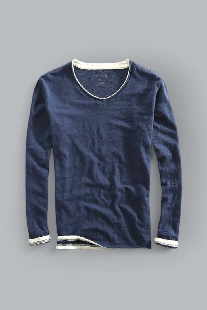 Andrew - Modern Langarmshirt aus Baumwolle