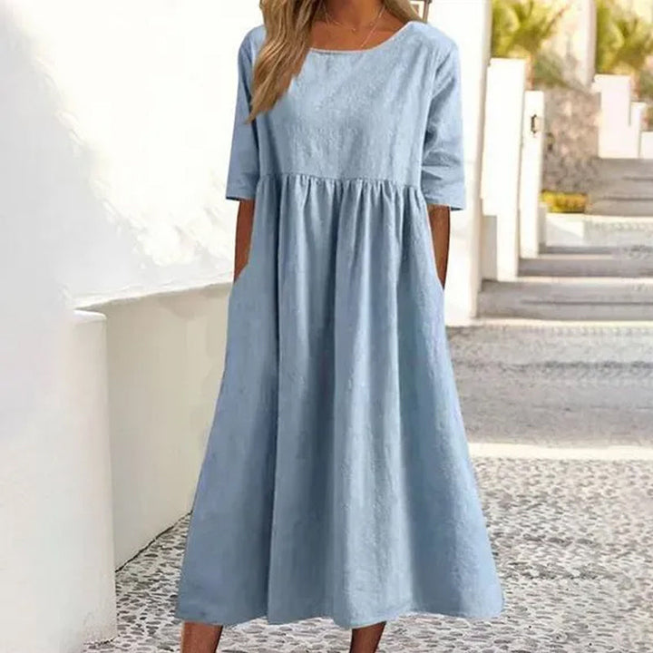 Sophie - Leinen- und Baumwollkleid
