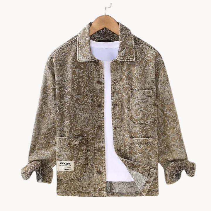 Bentley -  Luxuriöser Jacquard Jeanshemd