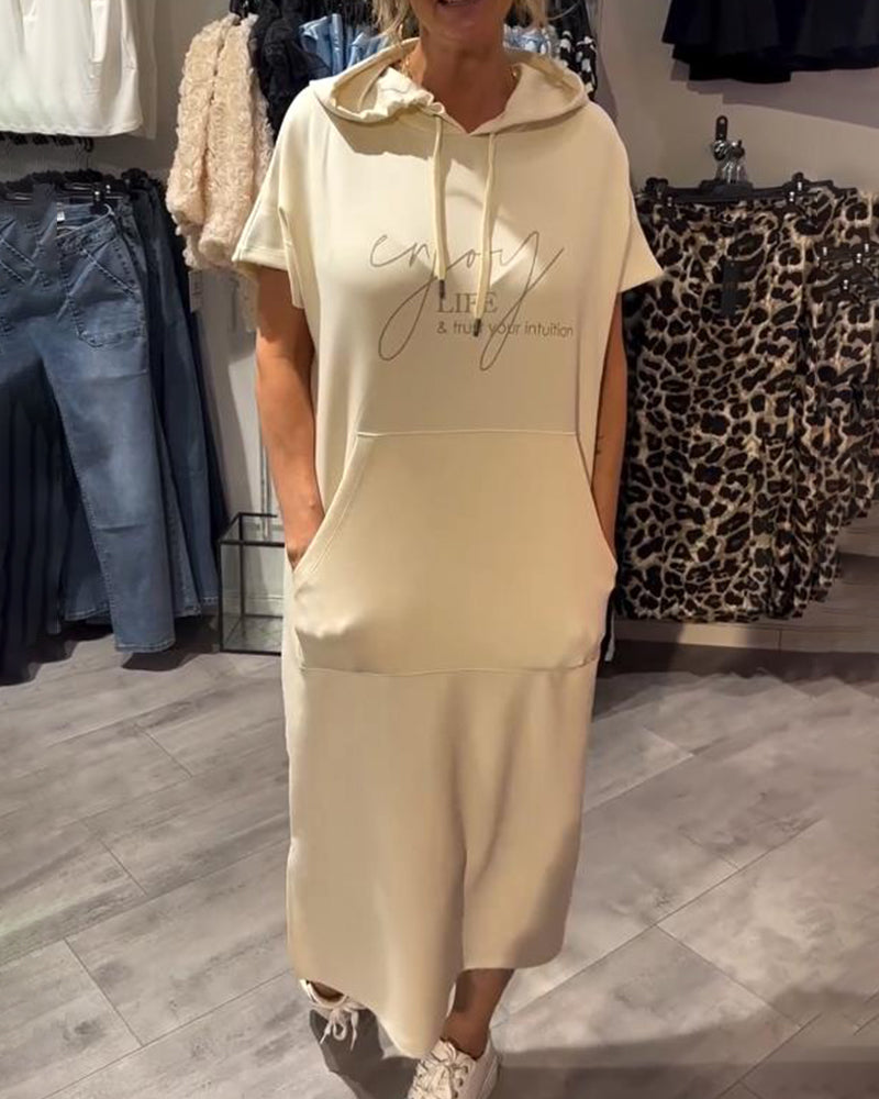 Ebba™ | Lässiges Kleid mit Kapuze und femininer Passform