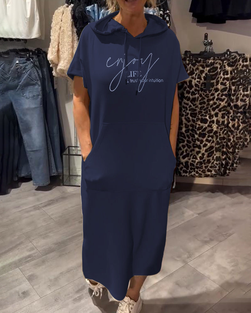 Ebba™ | Lässiges Kleid mit Kapuze und femininer Passform