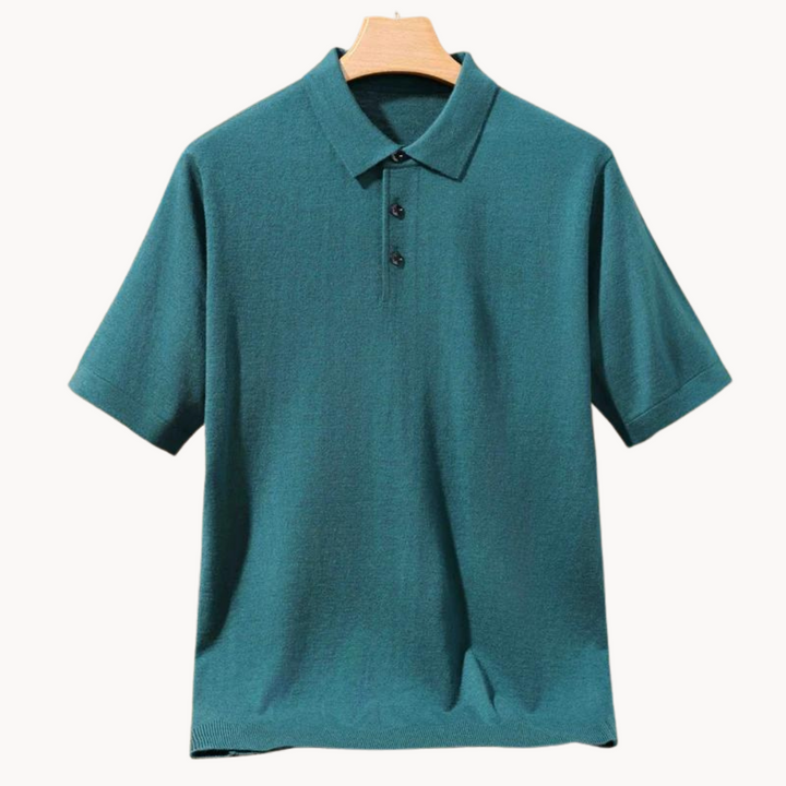Damian - Merinowolle Poloshirt