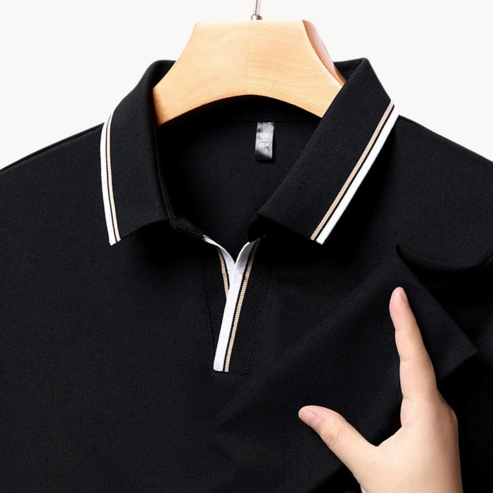 Floyd - Knopfloses Tipped Poloshirt