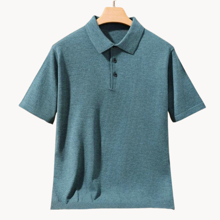 Damian - Merinowolle Poloshirt