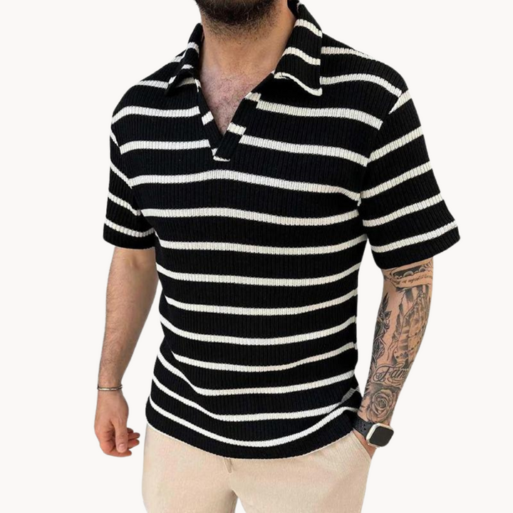 Charlemagne - Stylish Streifen Polo