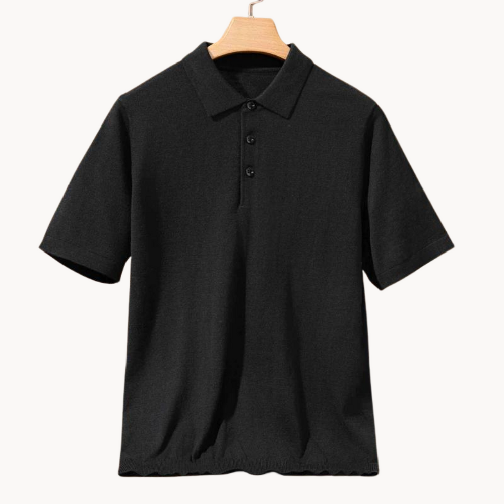 Damian - Merinowolle Poloshirt