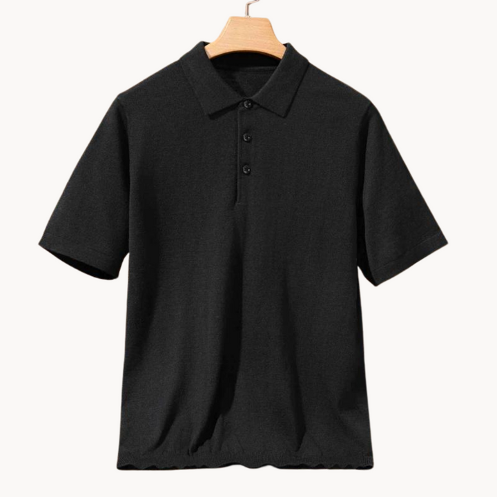 Damian - Merinowolle Poloshirt