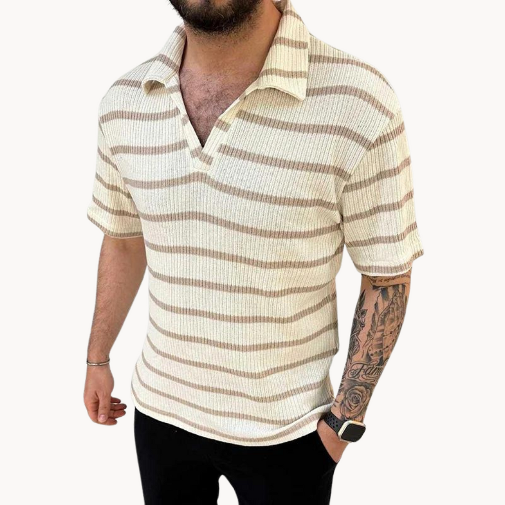 Charlemagne - Stylish Streifen Polo