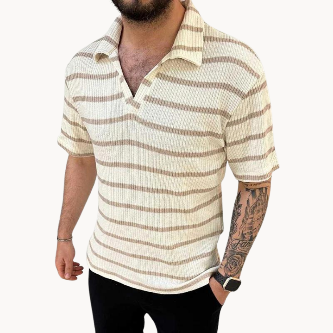 Charlemagne - Stylish Streifen Polo