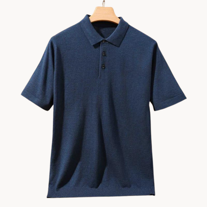 Damian - Merinowolle Poloshirt