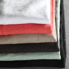Avery - Plain V Neck Langarm Shirt